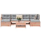 vidaXL 7-delige Loungeset massief douglas vurenhout, Verzenden, Nieuw, Loungeset