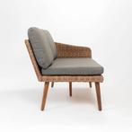 Hoek Loungeset Mikki - Bruin - Wicker / Acaciahout - Baratti, Verzenden, Nieuw