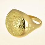 Ring met amulet - 14 karaat Geel goud
