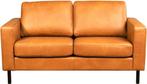 Leren bank Match, 2-zitsbank - Echt leer, Modern, Comfortabe, 150 tot 200 cm, Ophalen of Verzenden, Rechte bank, Modern