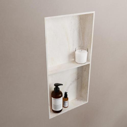 MONDIAZ EASY Nis 59,5x29,5cm in solid surface kleur Ostra. 2, Doe-het-zelf en Verbouw, Sanitair, Ophalen of Verzenden