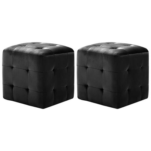 Zwarte Nachtkastjes Fluweel - OP = OP! Kopen!, Huis en Inrichting, Slaapkamer | Nachtkastjes, Nieuw, Hout, Minder dan 55 cm, Minder dan 45 cm