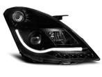 Suzuki Swift V 2010 tot 10-13 LEDtube koplamp unit Black, Auto-onderdelen, Verlichting, Verzenden, Nieuw, Suzuki