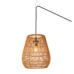 Hanglamp naturel ø35 x 39 cm PVC rotanlook | Buitenhanglamp, Ophalen of Verzenden, Nieuw, Merkloos