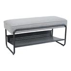 Schoenenbank Lillehammer 90x37x42 cm zwart en grijs [en.casa, Huis en Inrichting, Kasten | Schoenenkasten, Verzenden, Nieuw