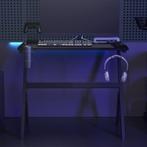 vidaXL Gamingbureau met Y-vormige poten LED 90x60x75 cm, Verzenden, Nieuw