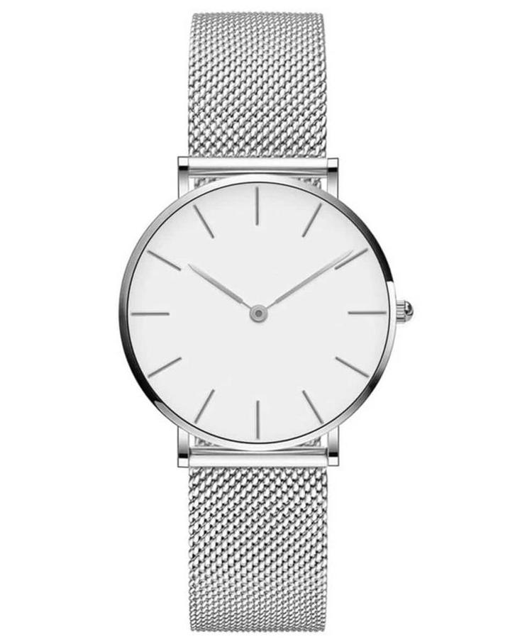 Tyme Ibiza Dames Horloge - 36mm Wit/Zilverkleurig- Horloges, Diversen, Kerst, Gebruikt, Ophalen of Verzenden