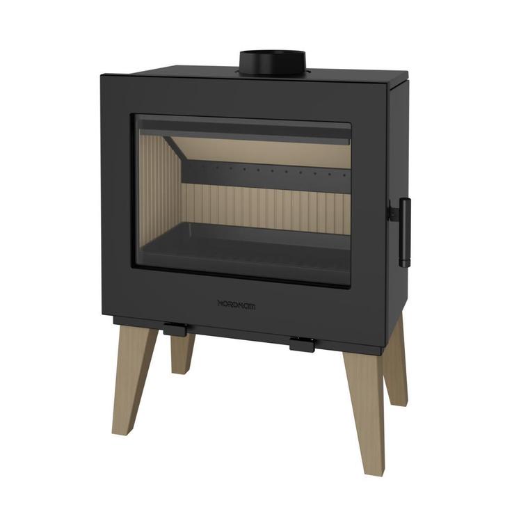 Houtkachel | Nordflam Skane (9 KW), Huis en Inrichting, Kachels, Houtkachel, Hout, Nieuw, Vrijstaand, Ophalen of Verzenden