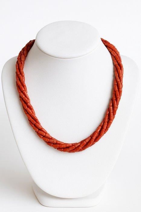 Koraal - Zilver - Halsketting, Verzamelen, Mineralen en Fossielen