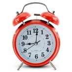IvoQ Rode Klassieke Wekker met Dubbele Bel, Witgoed en Apparatuur, Wekkers, Verzenden, Nieuw