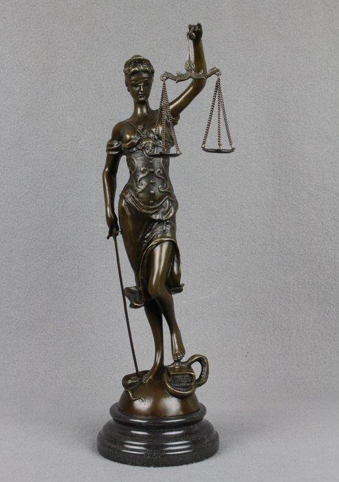 sculptuur, Large version of Lady Justice - 2,8 kg - 40 cm -, Antiek en Kunst, Curiosa en Brocante