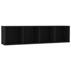 VidaXL Boekenkast/tv meubel, zwart, 143 x 30 x 36 cm, Diversen, Ophalen, Nieuw
