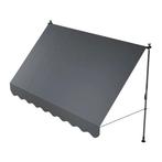 Klemluifel Kapstadt - 300x120 cm - Grijs, Tuin en Terras, Zonneschermen, Verzenden, Nieuw