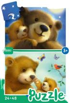 Puzzel bear family 24 plus 48st - Hortus, Diversen, Overige Diversen, Nieuw, Verzenden