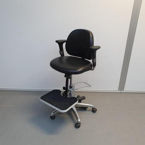 Hepro Easy life ergonomische werkstoel - zwarte skai, Huis en Inrichting, Stoelen, Ophalen of Verzenden