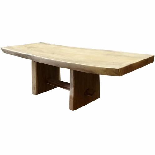 Boomstamtafel kopzit 400x120xH77,5 cm - bladdikte 10 cm, Tuin en Terras, Tuintafels, Nieuw, Ophalen of Verzenden