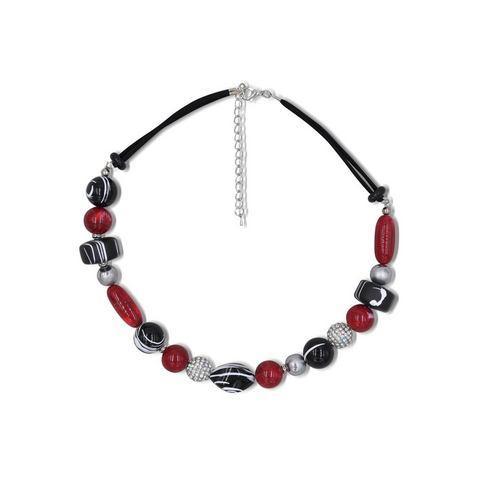Firetti Collier Gedeeltelijk meerrijig, rood, zwart, Sieraden, Tassen en Uiterlijk, Kettingen, Nieuw, Verzenden