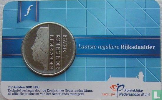 Nederland 2½ gulden 2001 (coincard) Laatste reguliere ri.., Postzegels en Munten, Munten | Nederland, Losse munt, Verzenden