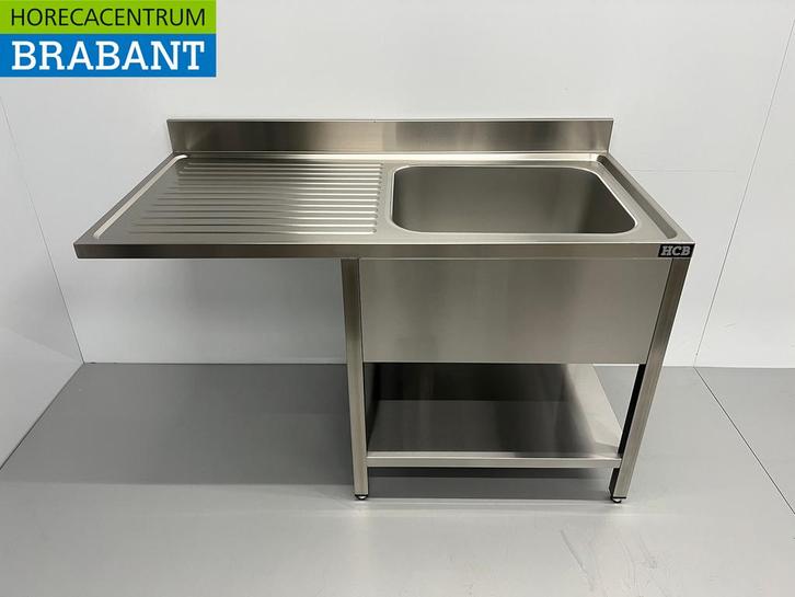 RVS Spoeltafel Spoelbak Premium-line Gelast model 140 cm, Zakelijke goederen, Horeca | Keukenapparatuur, Nieuw in verpakking, Ophalen of Verzenden