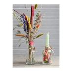 Glas vaas fles riga voor schelpen kaarsen of olielamp 12×7, Ophalen of Verzenden, Nieuw