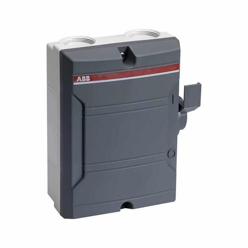 ABB Werkschakelaar 3p 40A donker grijs - BW340TPN, Doe-het-zelf en Verbouw, Elektra en Kabels, Ophalen of Verzenden