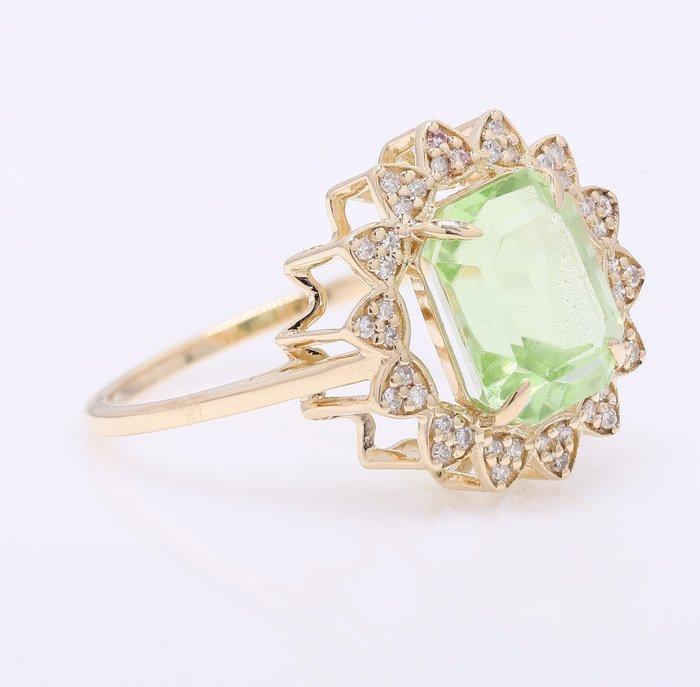 Zonder Minimumprijs - Ring - 14 karaat Geel goud - 3.43ct., Sieraden, Tassen en Uiterlijk, Ringen