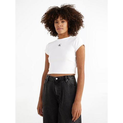 Calvin Klein T-shirt CK RIB BABY TEE, Kleding | Dames, T-shirts, Nieuw, Verzenden