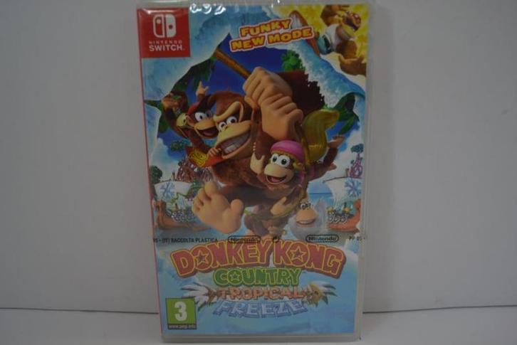 Donkey Kong Country - Tropical Freeze - SEALED (SWITCH UKV), Spelcomputers en Games, Games | Nintendo Switch, Zo goed als nieuw