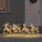 vidaXL LED Rendieren met 80 LED 4 pcs Goud PET, Diversen, Kerst, Verzenden, Nieuw