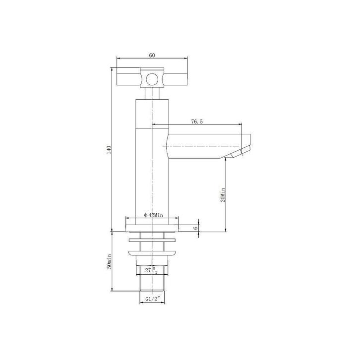 Fonteinkraan Adonis Chroom Keramische Binnenwerk, Doe-het-zelf en Verbouw, Sanitair, Ophalen of Verzenden