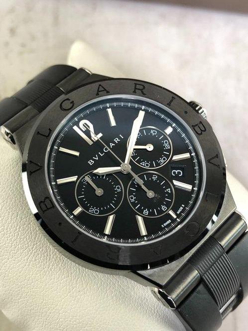 Bvlgari - Diagono Ceramic Chronograph Automatic - DG42BSCCH, Sieraden, Tassen en Uiterlijk, Horloges | Heren