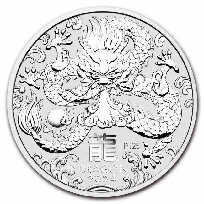 Australië. 2024 1 Kilo $30 AUD Australian Silve Lunar Year, Postzegels en Munten, Edelmetalen en Baren