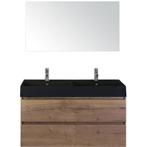 Maxx XL Badmeubelset 120 cm - Tabacco - Wastafel Kube Dubbel, Ophalen of Verzenden, Nieuw