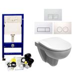 Up100 Toiletset 09 Geberit 280 Rimfree Met Bril En Drukplaat, Ophalen of Verzenden, Nieuw