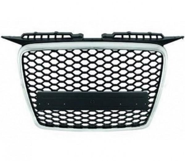 Grill RS Design Audi A3 8P (2004-2007) Chroom/Zwart RS-Look, Auto-onderdelen, Overige Auto-onderdelen, Ophalen of Verzenden