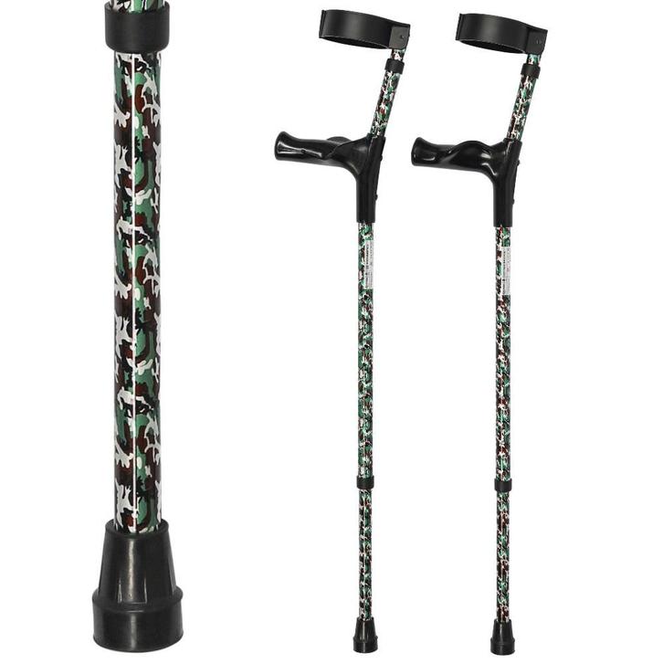 Elleboogkrukken ergonomisch met camouflage print, Diversen, Verpleegmiddelen, Ophalen of Verzenden