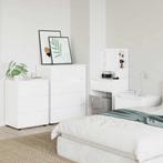 vidaXL Opbergkast Hoogglans wit 60 x 48 x 81 cm Bewerkt hout, Huis en Inrichting, Kasten | Overige, Verzenden, Nieuw