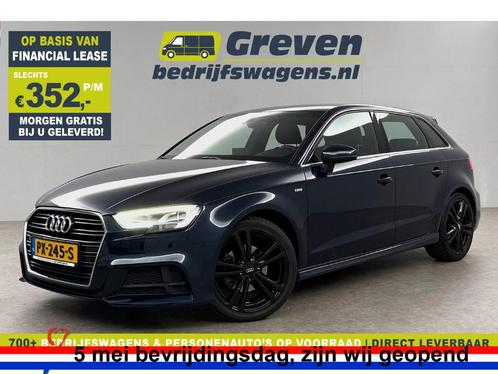 Audi A3 1.0 TFSI S-line Marge LED Cruise Clima Navi PDC LMV, Auto's, Audi, Handgeschakeld, Benzine, Blauw, Verzenden