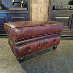 Chesterfield Ingleton Hocker Cognac, Huis en Inrichting, Banken | Voetenbanken en Poefen, Nieuw, Leer