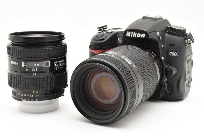 Nikon D7000 + 3.3-4.5/24-50mm + 4-5.6/70-210mm Digitale, Audio, Tv en Foto, Fotocamera's Digitaal