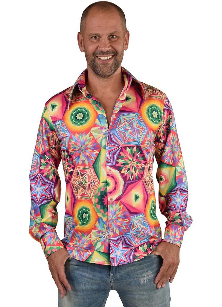 Party Blouse Funky Disco Heren, Kleding | Heren, Carnavalskleding en Feestkleding, Nieuw, Ophalen of Verzenden