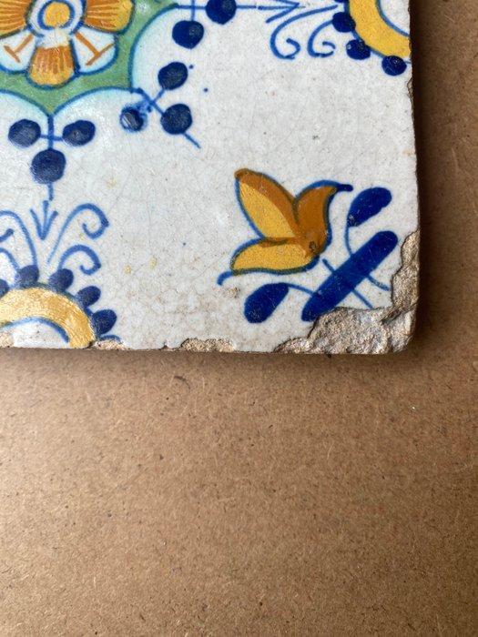 Tegel - Antieke Hollandse ornament tegel. - 1600-1650, Antiek en Kunst, Antiek | Glas en Kristal