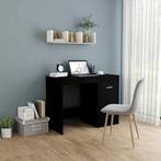 vidaXL Bureau 100x50x76 cm bewerkt hout zwart, Verzenden, Nieuw