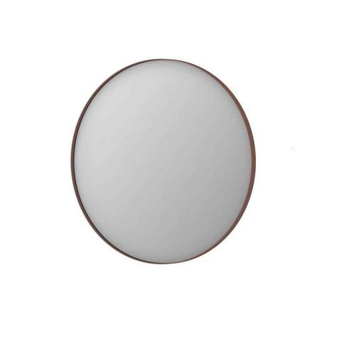 INK SP15 Spiegel Rond Geborsteld Koper Aluminium Kader 80 x, Doe-het-zelf en Verbouw, Sanitair, Bad, Nieuw, Ophalen of Verzenden