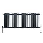 Traditionele 2 Kolom Radiator - 600 x 1462mm - Antraciet, Doe-het-zelf en Verbouw, Verzenden, Nieuw