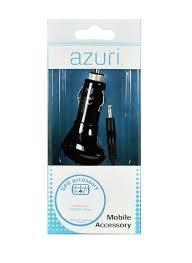 Azuri autolader voor TomTom GO navigatie zwart