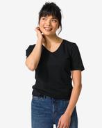 HEMA Dames T-shirt basic v-hals zwart 2 voor 19.99, Verzenden, Nieuw