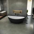 Vrijstaand bad Franca180x87x65cm bi colour glans zwart/ wit, Doe-het-zelf en Verbouw, Sanitair, Verzenden, Nieuw