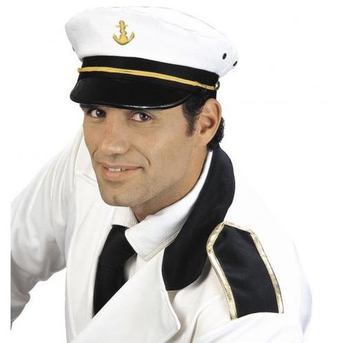 Kapiteins petten wit volwassenen - Kapiteinspetten, Hobby en Vrije tijd, Feestartikelen, Verzenden