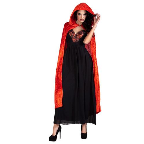 Halloween Cape Rood 1,7m, Hobby en Vrije tijd, Feestartikelen, Nieuw, Verzenden
